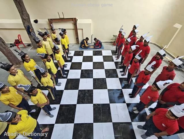 human chess game
